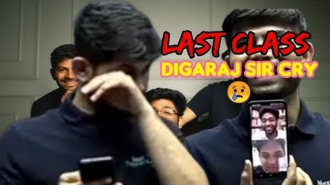 Digraj sir cry because Last class from aarambh batch || #Digraj_sir_cry #next_topper_(seson 2)