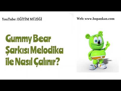 Gummy Bear şarkısı Melodika ile nasıl Çalınır ? Melodika Notaları. Kolay Çalınışı.