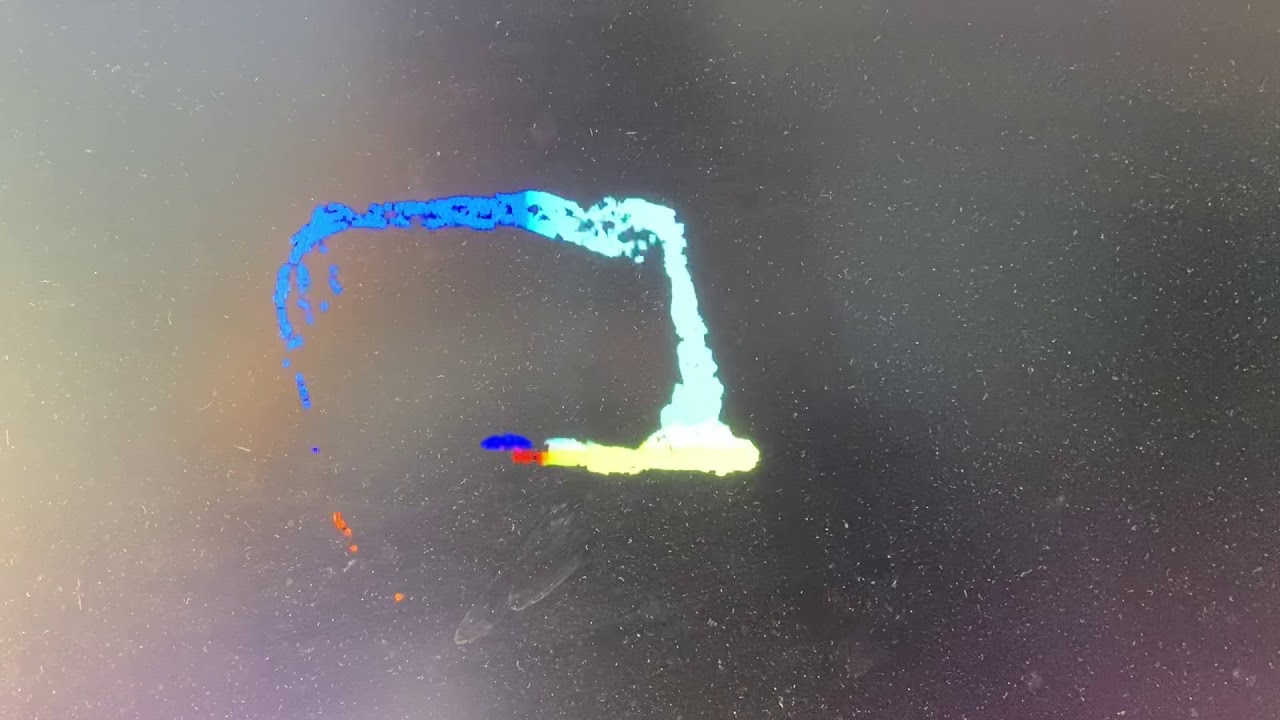 Colorful particles along a curve in blender. 多彩粒子沿着曲线游走 - YouTube