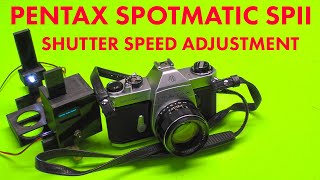 Pentax Spotmatic SP II Shutter Speed Adjustment
