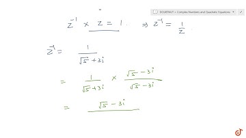 Find the multiplicative inverse of the complex number `sqrt(5)+3i`...