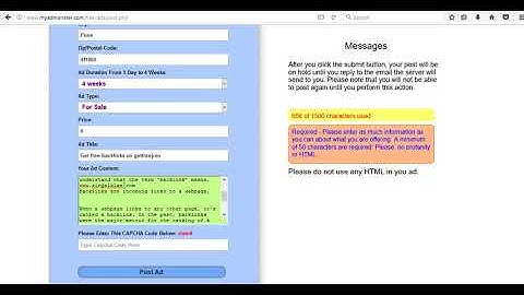 HOW TO BACKLINK ON myadmonster.com BY SAVESFUN.COM