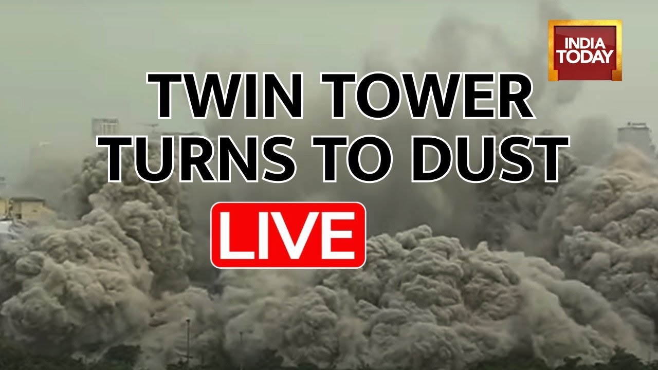 Noida Twin Towers Demolition LIVE Updates | Supertech Twin Towers Brought Down | LIVE News