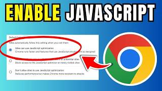 How To Enable Javascript On Google Chrome (Quick Fix)