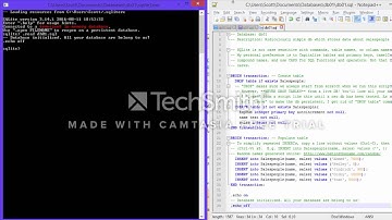 SQLite - Getting Started with a Text Editor for SQLite3