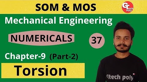 SOM & MOS | Lecture-37 | Torsion (part-2) | Numerical Questions | Polytechnic 3rd Semester.