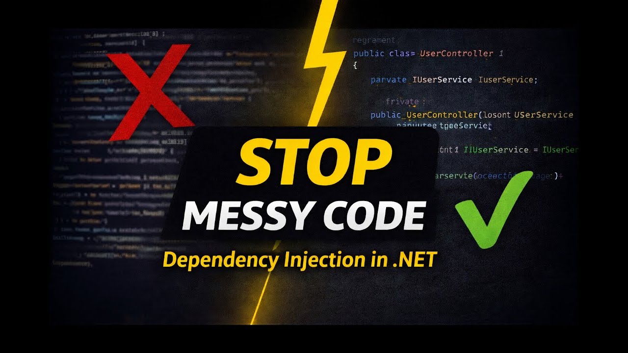 Stop Writing Messy Code! | Dependency Injection in .NET Core Explained