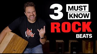 3 MUST KNOW Rock Beats For Beginner Cajon Players