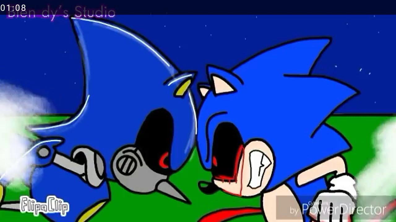 Metal sonic Vs sonic.exe - YouTube