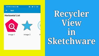 RecyclerView in Sketchware