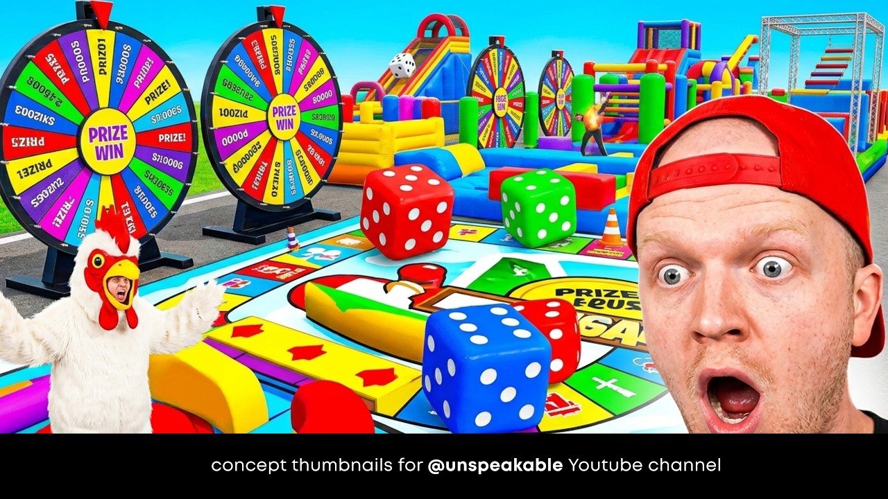 I Redesigned @Unspeakable Thumbnails! (Unofficial Concept Art)