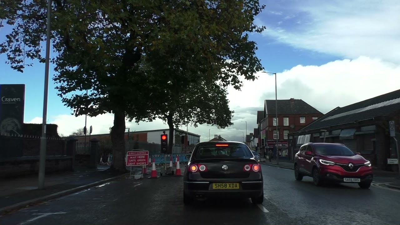 Driving On Bowring Park Road A5080, Edge Lane Drive & Broad Green Road