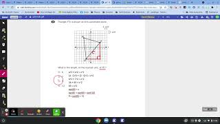 8th grade Math MCAS 2019 Questions 19 & 20 commentary Pythagoras and Similar Triangle stuff