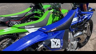 KX100 vs. YZ125 vs. KLX140RF: Size Comparison
