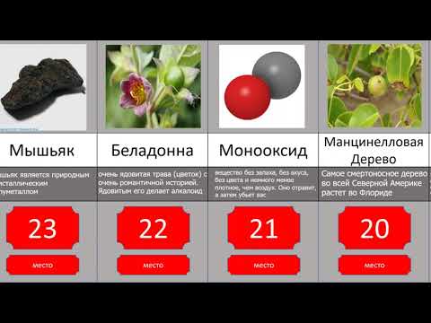 САМЫЕ ОПАСНЫЕ ЯДЫ В МИРА, ТОП 25  Опасные Вещества