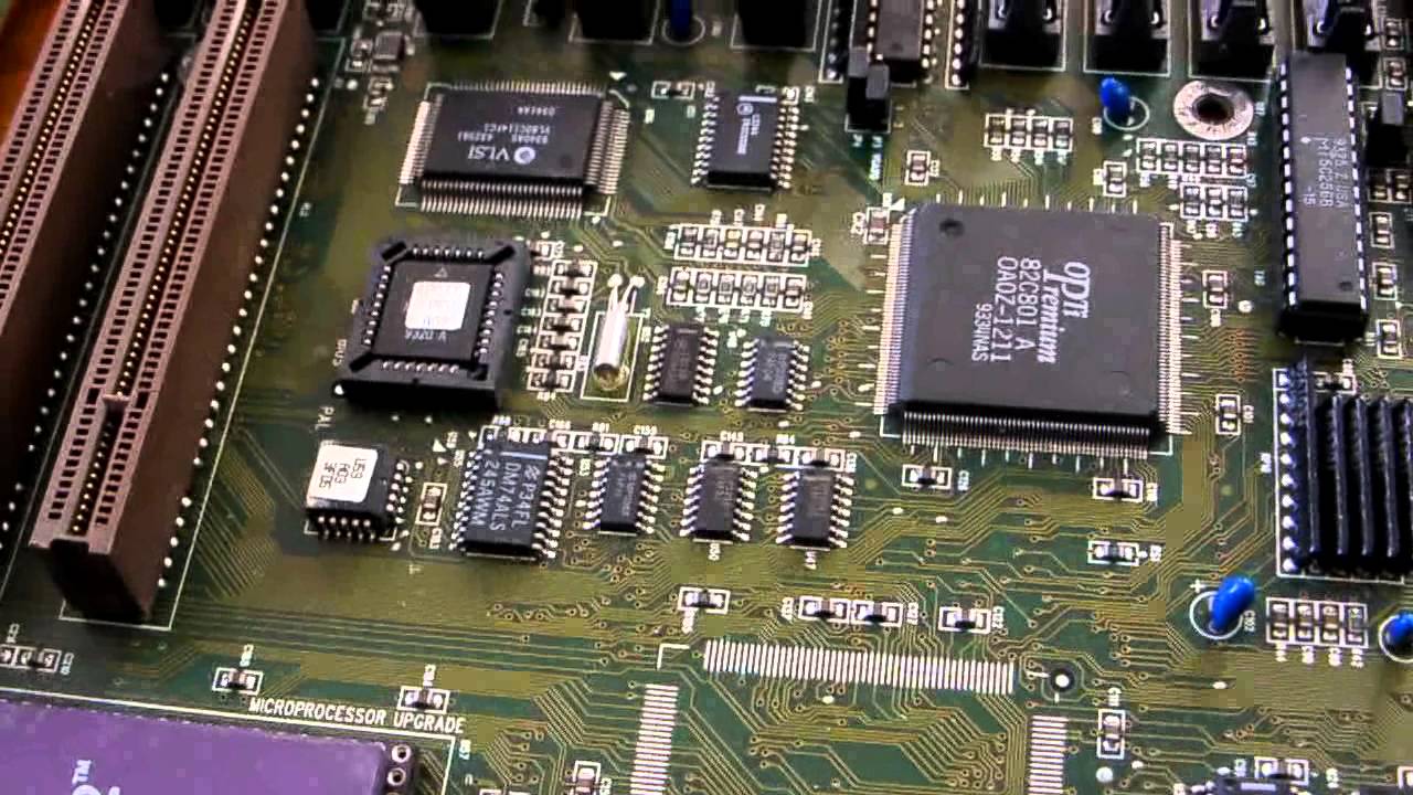 DELL 486/66 Motherboard VLB removed and reviewed. - YouTube