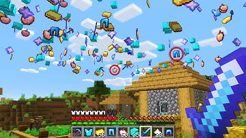 Minecraft UHC but random drops fall from the sky..