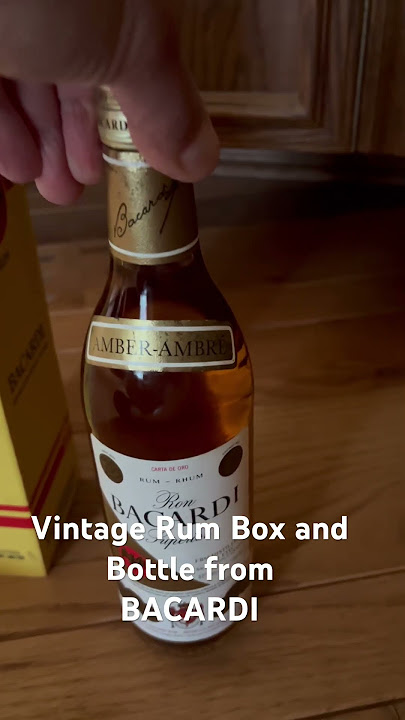 Vintage Bacardi Rum Box and Bottle #rum #bacardi #bottle #box #vintage #old