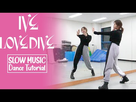 IVE 아이브 'LOVE DIVE' Dance Tutorial | Mirrored + SLOW MUSIC