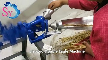 Manual Grass Rice Wheat Straw Rope Machine/Cattail Knitting Twisting hay Stalk Rope Making Machine