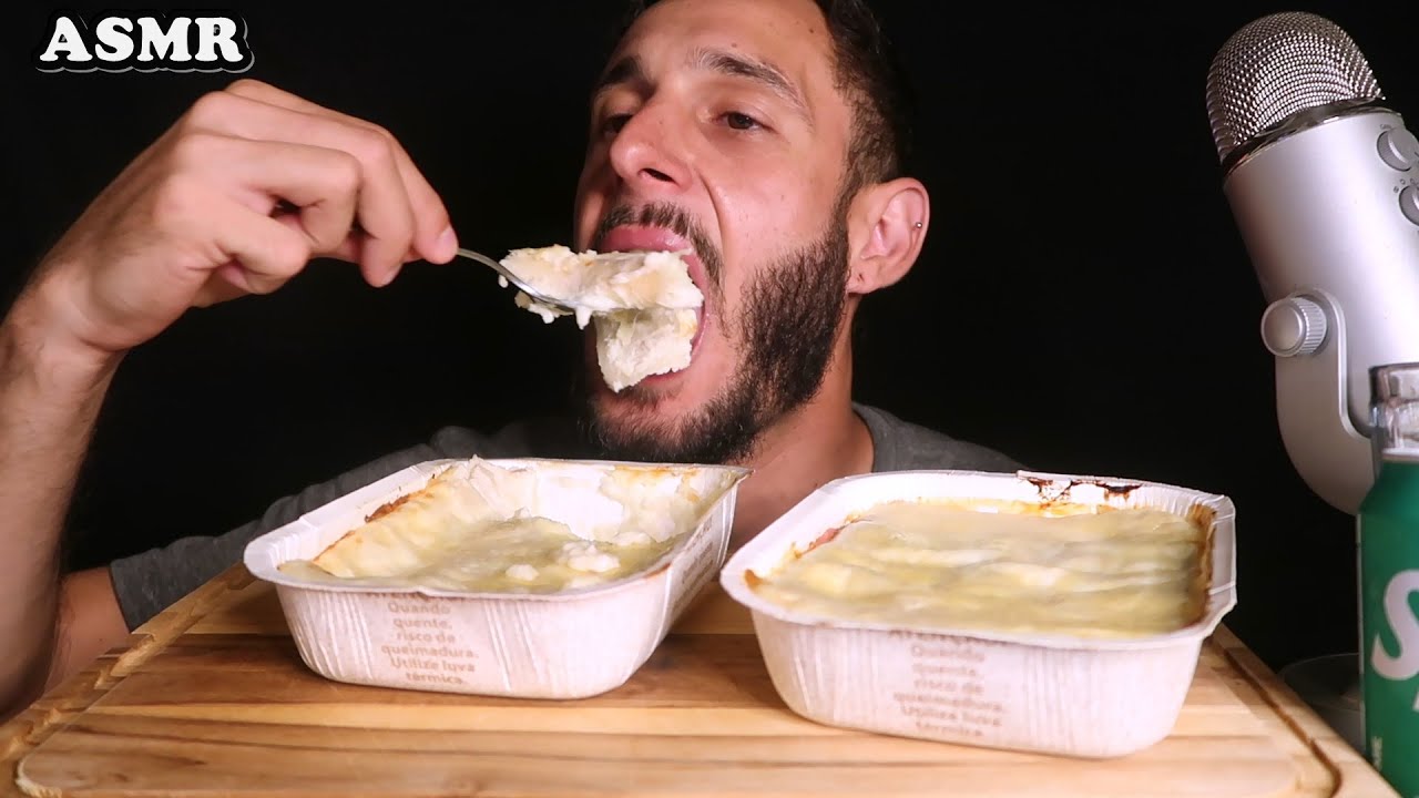 ASMR LASANHA - ASMR MUKBANG (SONS DE MASTIGAÇÃO)