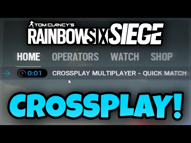 CROSSPLAY* FOR RAINBOW SIX SIEGE?! Between PS4 & Xbox one - NEW Ubisoft R6  News 🤪 