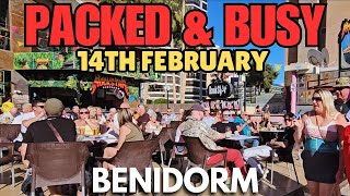 Benidorm - Packed Levante & Busy Bars!┃The Strip & Calle Derramador