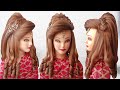 Curly bridal hairstyle for long hair ​l kashee hairstyle l french braid hair style girl for wedding