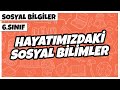 6. Sınıf Sosyal Bilgiler - Hayatımızdaki Sosyal Bilimler | 2021