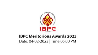 IBPC Meritorious Awards 2023 | 04-02-2023 | IBPC