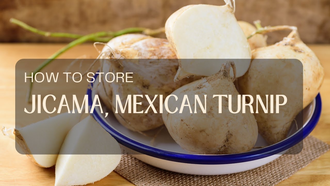 How to store jicama, Mexican turnip - YouTube