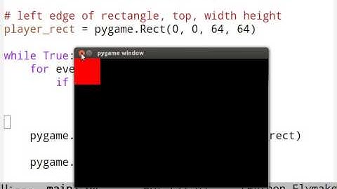 Lesson #2 - Python and Pygame Tutorial for Teens -  The Stationary Square