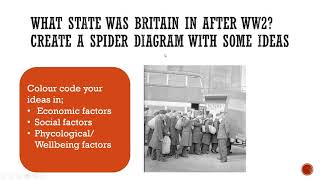 GCSE History DWR KQ6 LESSON 2 Demobilisation and war damage