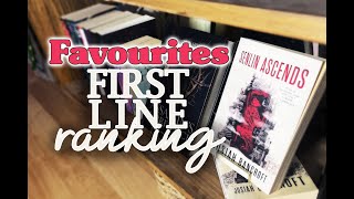 RANKING the First Line of my favourite books!!!