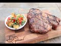 Porterhouse Pork Chop &amp; Smoked Pineapple Salad