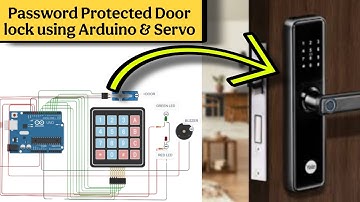Arduino Password Door Lock System | Keypad + Servo + Buzzer Project (Tinkercad Simulation) #arduino
