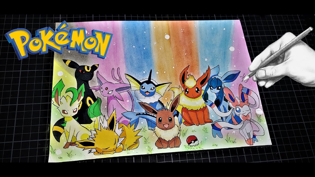 Pokemon Eevee Evolution Poster