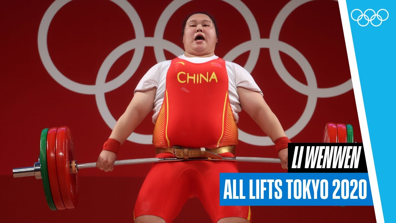 Li Wenwen 🇨🇳 Olympic Gold and RecordBreaking Triumph 🏋🏻‍♀️ I Tokyo