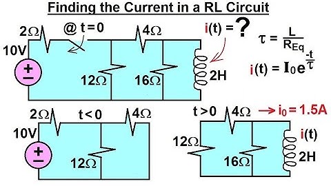 Electrical Engineering: Ch 8: RC & RL Circuits (14 of 43) Current=? in RL Circuit: Ex. 2