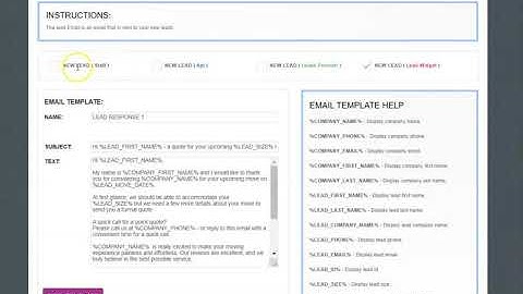 Automatic Leads response emails
