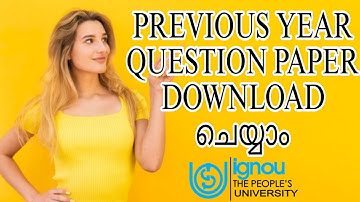 IGNOU PREVIOUS YEAR QUESTION PAPER DOWNLOADING @IGNOUalerts #ignouquestionpaper #ignou