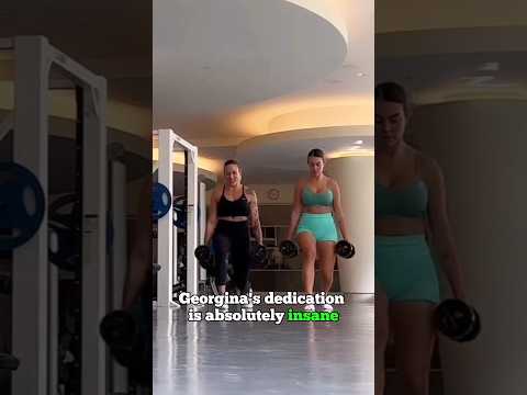 Georgina Rodriguez Hired Personal Trainer For Workout 😱 ll #ronaldo #georginarodriguez #shorts