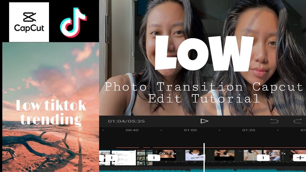 LOW REMIX TIKTOK CAPCUT TUTORIAL | CLEAN EDIT PHOTO TRANSITION FT. AYN ...