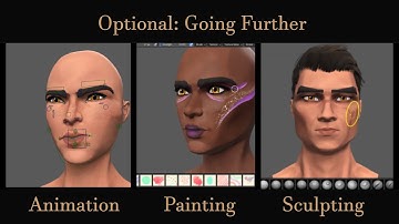 Key-frame Animation + Custom Face Paintings and Head Variations- Stylized Modular Head System for UE