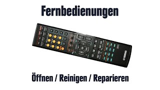 Fernbedienung - Öffnen / Reinigen / Reparieren