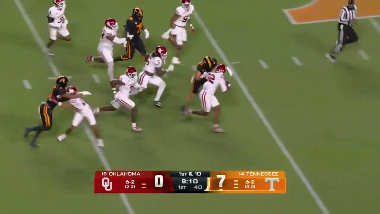 R Mason Thomas fumble recovery for a touchdown against Tennessee!!! 🔥🔥