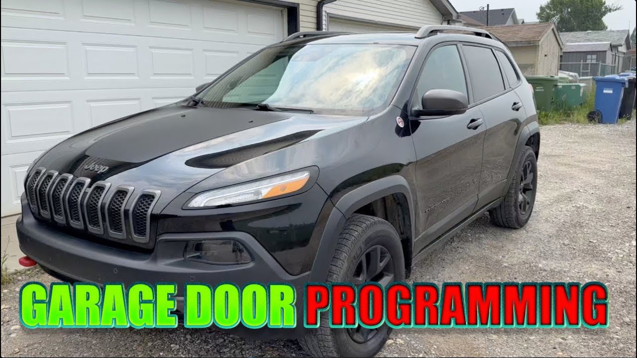 JEEP CHEROKEE HOW TO PROGRAM GARGE DOOR OPENER 2014 2023 YouTube