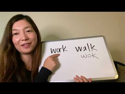 How To Pronounce Work And Walk アメリカ英語の発音レッスン ワークとウォークの発音 Youtube