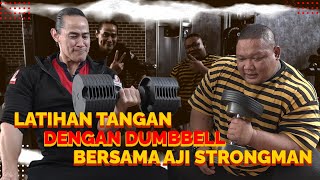 PERBEDAAN LATIHAN TANGAN STRONGMAN DAN BODY BUILDER! FT AJI STRONGMAN