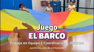 Juego 𝐄𝐋 𝐁𝐀𝐑𝐂𝐎. Paracaídas Trabajo En Equipo Destreza Dinámica De Grupo Campamento
